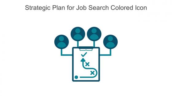 Strategic Plan For Job Search Colored Icon In Powerpoint Pptx Png And Editable Eps Format