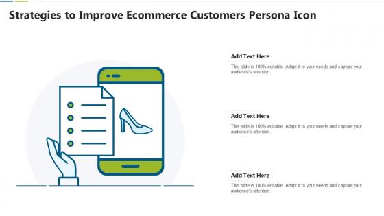 Strategies to improve ecommerce customers persona icon