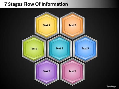 Strategy 7 stages flow of information powerpoint templates ppt backgrounds for slides