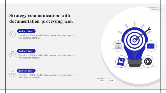 Strategy Communication With Documentation Processing Icon