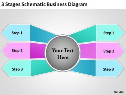 Strategy consulting 3 stages schematic business diagram powerpoint templates backgrounds for slides