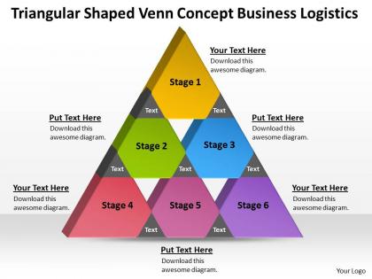 Strategy consulting business logistics powerpoint templates ppt backgrounds for slides 6 stages 0530