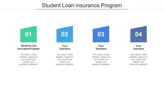 Student loan insurance program ppt powerpoint presentation portfolio inspiration cpb