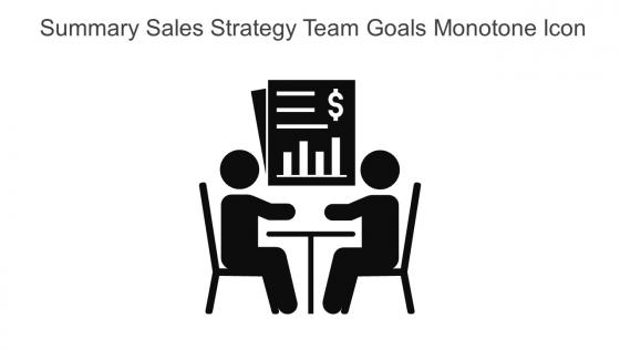 Summary Sales Strategy Team Goals Monotone Icon In Powerpoint Pptx Png And Editable Eps Format