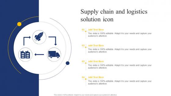 Supply Chain And Logistics Solution Icon