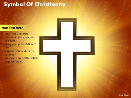 Symbol of christianity powerpoint diagrams presentation slides graphics 0912