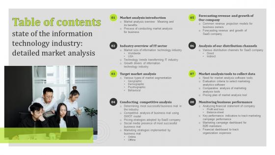 Table Of Contents State Of The Information Technology Industry Detailed Market Analysis MKT SS V