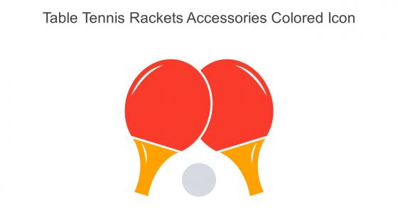 Table Tennis Rackets Accessories Colored Icon In Powerpoint Pptx Png And Editable Eps Format