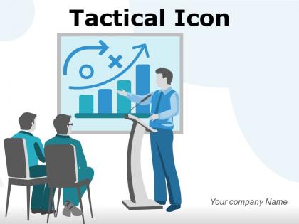 Tactical Icon Employee Organizational Objectives Strategies Analysis Process Growth Circles