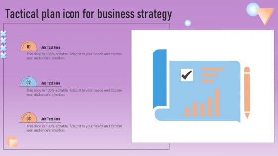 Tactical Plan Icon For Business Strategy