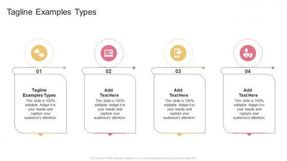 Tagline Examples Types Person In Powerpoint And Google Slides Cpb