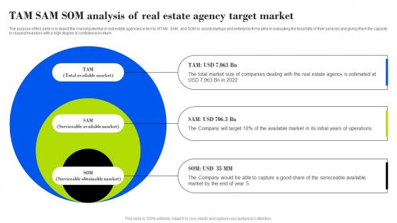 Tam Sam Som Analysis Of Real Estate Property Management Company Business Plan BP SS