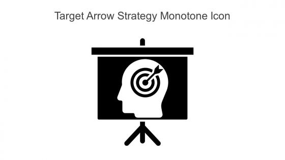 Target Arrow Strategy Monotone Icon In Powerpoint Pptx Png And Editable Eps Format