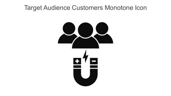 Target Audience Customers Monotone Icon In Powerpoint Pptx Png And Editable Eps Format