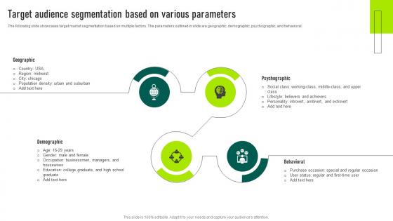 Target Audience Segmentation Based On Various Parameters Marketing Your Startup Best Strategy SS V