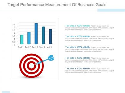 Target performance measurement of business goals ppt images