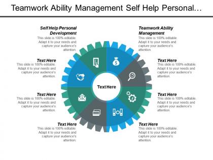 Teamwork ability management self help personal development engage customer cpb