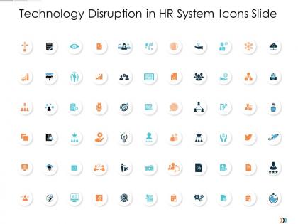 Technology disruption in hr system icons slide technology disruption in hr system ppt information