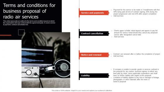 Terms And Conditions For Business Proposal Proposal For New Media Firm Services