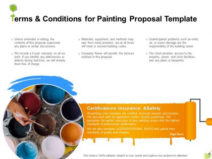 Terms and conditions for painting proposal template ppt powerpoint presentation layouts