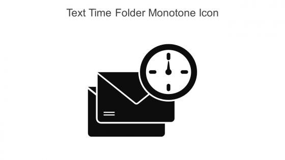 Text Time Folder Monotone Icon In Powerpoint Pptx Png And Editable Eps Format