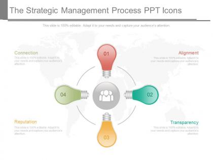 The strategic management process ppt icons