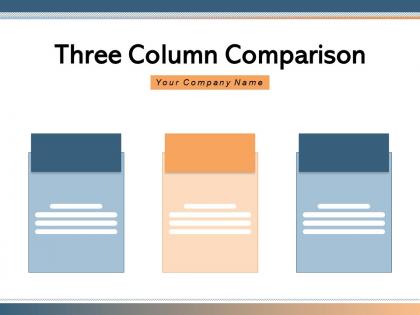 Three Column Comparison Software Revenue Service Features Through Product