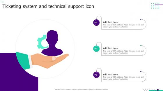 Ticketing System And Technical Support Icon