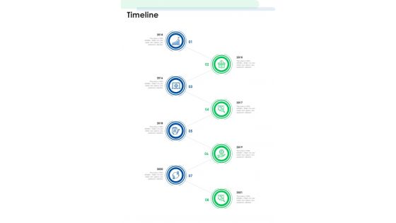 Timeline Business Transformation Proposal One Pager Sample Example Document