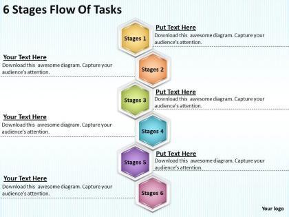 Timeline chart 6 stages flow of tasks powerpoint templates ppt backgrounds for slides