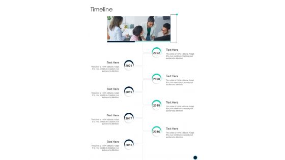 Timeline Co Sell Partnership Company One Pager Sample Example Document