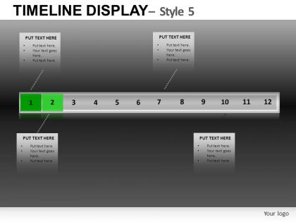 Timeline display 5 powerpoint presentation slides db