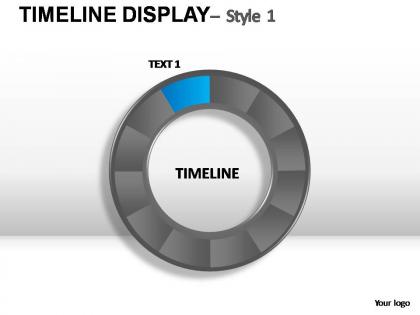 Timeline display style 1 powerpoint presentation slides