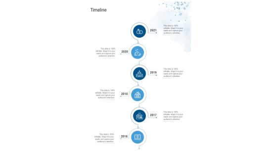 Timeline Wedding Photography Proposal Template One Pager Sample Example Document