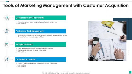 Tools of marketing management with customer acquisition