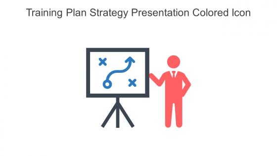 Training Plan Strategy Presentation Colored Icon In Powerpoint Pptx Png And Editable Eps Format