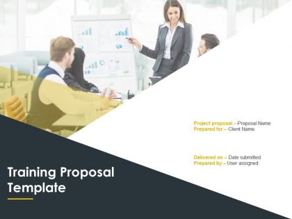 Training proposal template powerpoint presentation slides