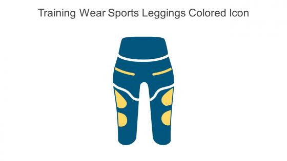 Training Wear Sports Leggings Colored Icon In Powerpoint Pptx Png And Editable Eps Format