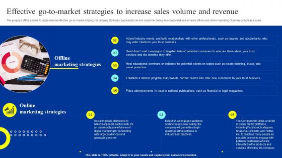 Trust Business Plan Effective Go To Market Strategies To Increase Sales Volume And Revenue BP SS