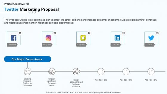 Twitter marketing proposal facebook ppt powerpoint presentation infographic template