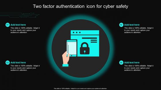 Two Factor Authentication Icon For Cyber Safety