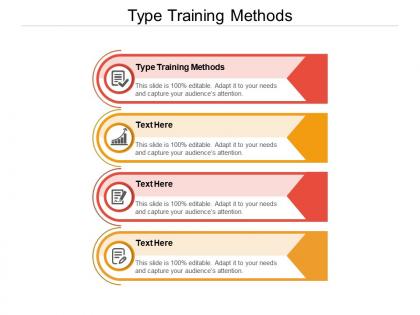 Type training methods ppt powerpoint presentation show example introduction cpb