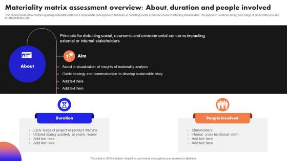 Ultimate Guide To Handle Business Materiality Matrix Assessment Overview About Duration And People