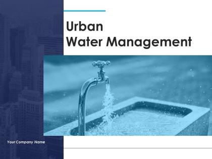 Urban water management powerpoint presentation slides