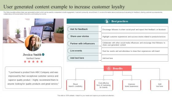 User Generated Content Example To Increase Customer Step By Step Guide To Develop Strategy SS V