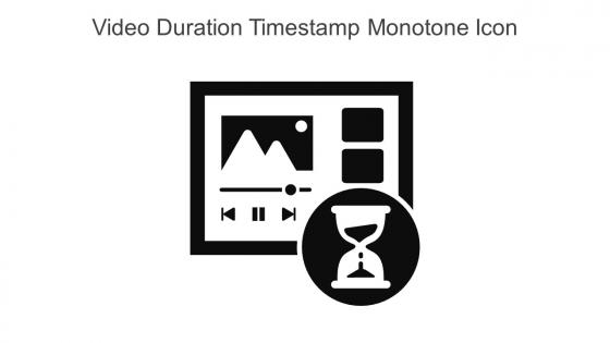 Video Duration Timestamp Monotone Icon In Powerpoint Pptx Png And Editable Eps Format