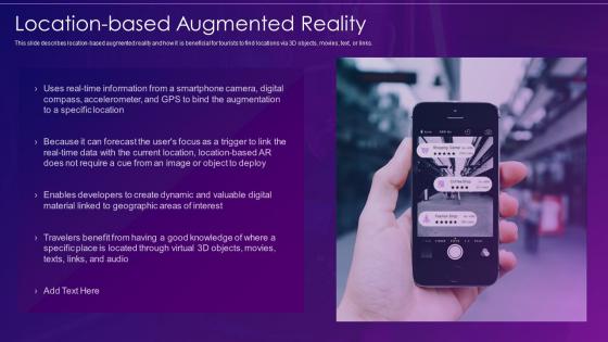 Virtual and augmented reality it location based augmented reality