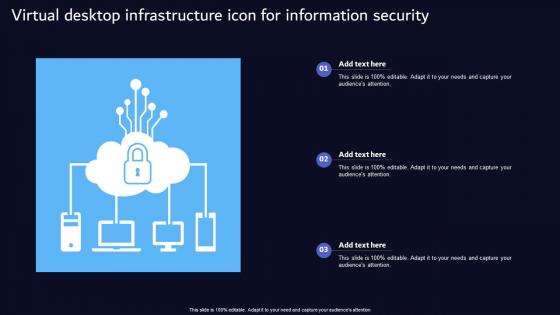 Virtual Desktop Infrastructure Icon For Information Security