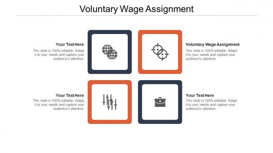 Voluntary wage assignment ppt powerpoint presentation ideas objects cpb