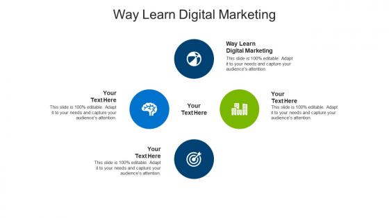 Way learn digital marketing ppt powerpoint presentation portfolio portrait cpb